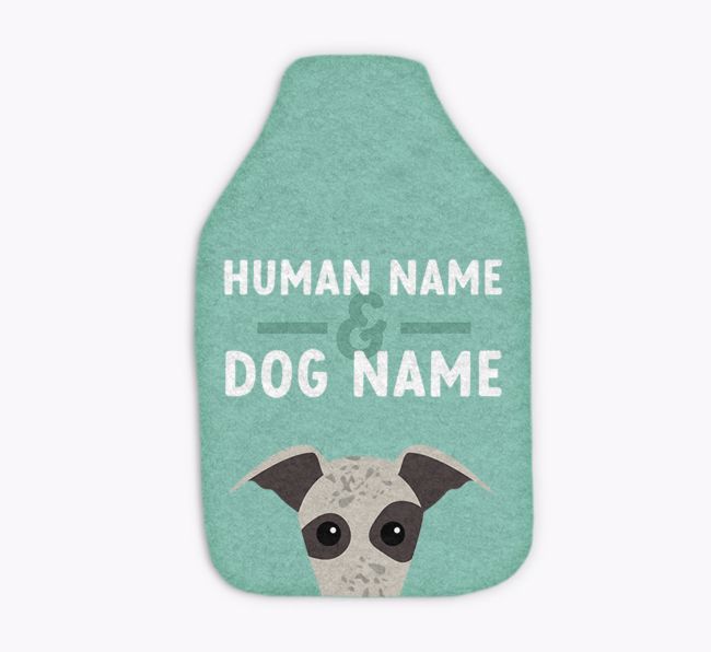 Human and Dog Names: Personalised {breedFullName} Hot Water Bottle